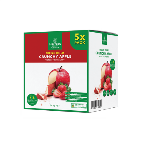 Freeze Dried Apple & Strawberry with Probiotic 5 x 10g