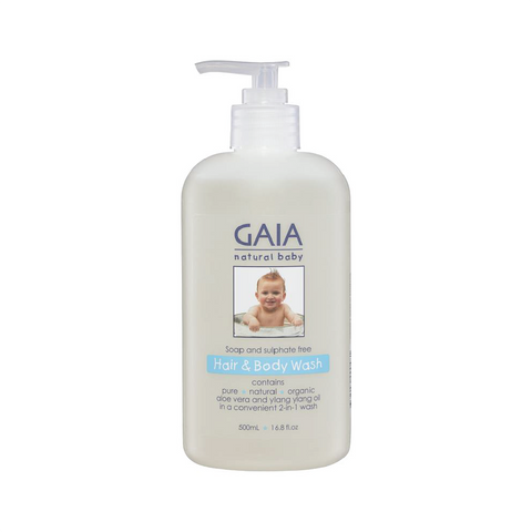 Gaia Natural Baby Hair & Body Wash 500ml